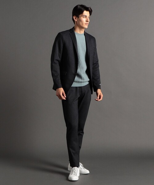 MONSIEUR NICOLE(ムッシュニコル)の「DELEGANT ダブルニット セットアップジャケット(テーラードジャケット・メンズ・ネイビー/ブラック/チャコールグレー・S/M/XL/L)」の15枚目の写真