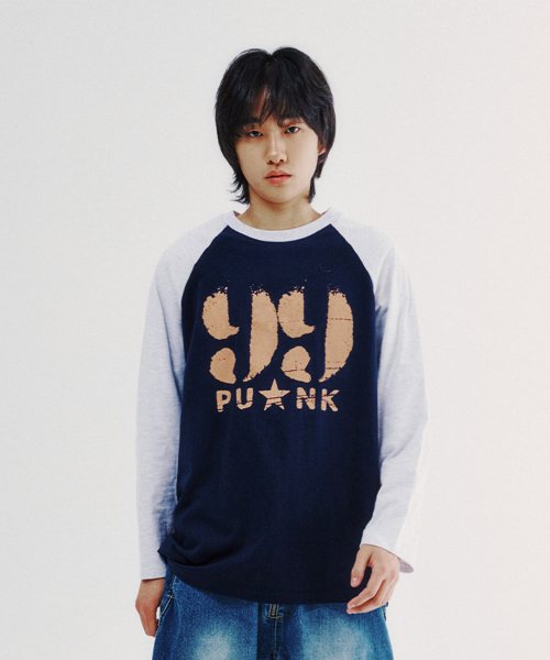 Punk Raglan 99 PUNK RAGLAN LS TEE_NAVY(IK2EFMT553A)(Tシャツ/カットソー)|ISTKUNST(イストクンスト)の ...