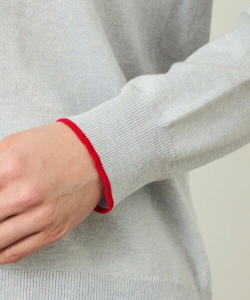 MACKINTOSH PHILOSOPHY(マッキントッシュ フィロソフィー)の「GREY LABEL バイカラークルーネックニット(ニット/セーター・レディース・ベージュ/ダークネイビー/グレー系その他・2/6)」の10枚目の写真