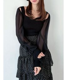 RESEXXY | シアースリーブニットプルオーバー(ニット/セーター)