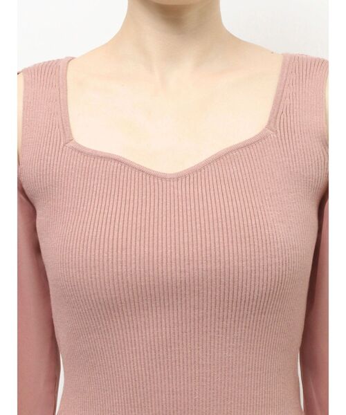 RESEXXY（リゼクシー）の「シアースリーブニットプルオーバー（ニット/セーター・レディース・ブラック/ホワイト/ピンク・FREE）」の18枚目の写真