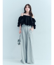 SNIDEL | ウエストデザインボリュームワイドパンツ(その他パンツ)