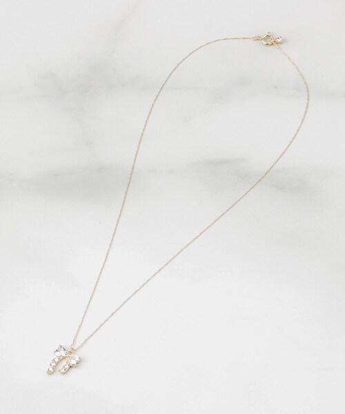 ITS'DEMO（イッツデモ）の「足長リボンキュービックネックレス（ネックレス・レディース・シルバー/ゴールド・00）」の4枚目の写真