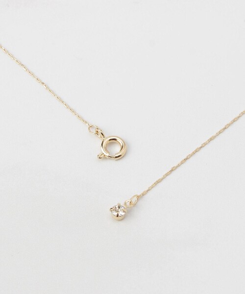 ITS'DEMO（イッツデモ）の「足長リボンキュービックネックレス（ネックレス・レディース・シルバー/ゴールド・00）」の5枚目の写真