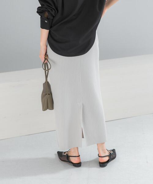 URBAN RESEARCH ROSSO WOMEN（アーバンリサーチ　ロッソ）の「リブタイトストレートスカート（スカート・レディース・ブラック/ベージュ系その他・FREE）」の20枚目の写真