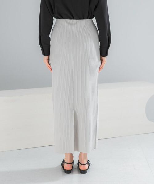 URBAN RESEARCH ROSSO WOMEN（アーバンリサーチ　ロッソ）の「リブタイトストレートスカート（スカート・レディース・ブラック/ベージュ系その他・FREE）」の15枚目の写真