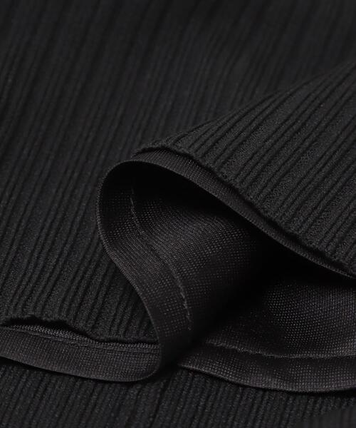 URBAN RESEARCH ROSSO WOMEN（アーバンリサーチ　ロッソ）の「リブタイトストレートスカート（スカート・レディース・ブラック/ベージュ系その他・FREE）」の4枚目の写真