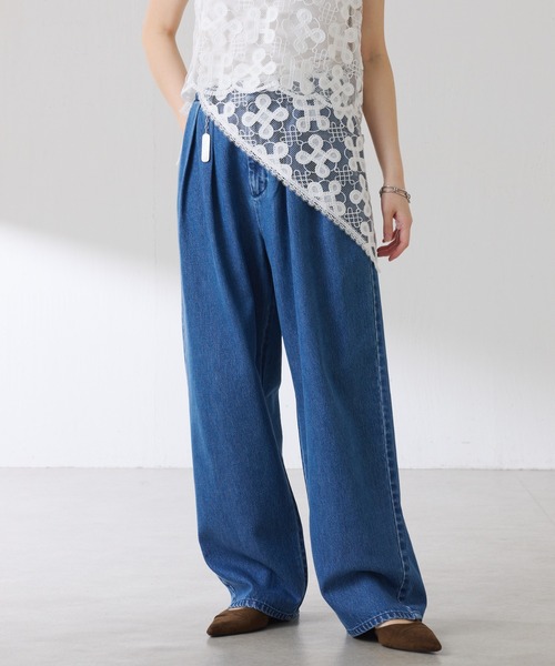 COLLAGE GALLARDAGALANTE（コラージュガリャルダガランテ）の「モチーフレースバブーシュカ（ストール/ショール・レディース・ブラック/ホワイト・FREE）」の5枚目の写真