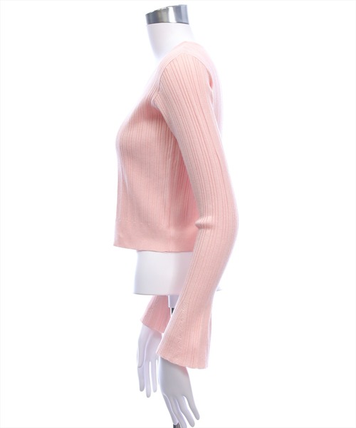 CLEAR BASIC（クリアベーシック）の「リボンボタンニットカーディガン[着回し力抜群 ガーリー 羽織り]≪新作≫（カーディガン/ボレロ・レディース・ブラック/ピンク/アイボリー/サックスブルー/グレー/ネイビー/レッド・F）」の22枚目の写真