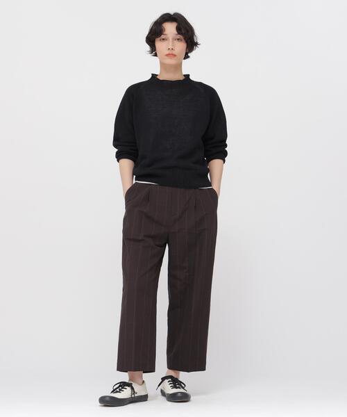 MARGARET HOWELL（マーガレットハウエル）の「LINEN COTTON Ⅱ（ニット/セーター・レディース・ピンク/イエロー/ブラック・2）」の18枚目の写真