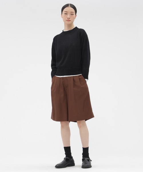 MARGARET HOWELL（マーガレットハウエル）の「LINEN COTTON Ⅱ（ニット/セーター・レディース・ピンク/イエロー/ブラック・2）」の8枚目の写真