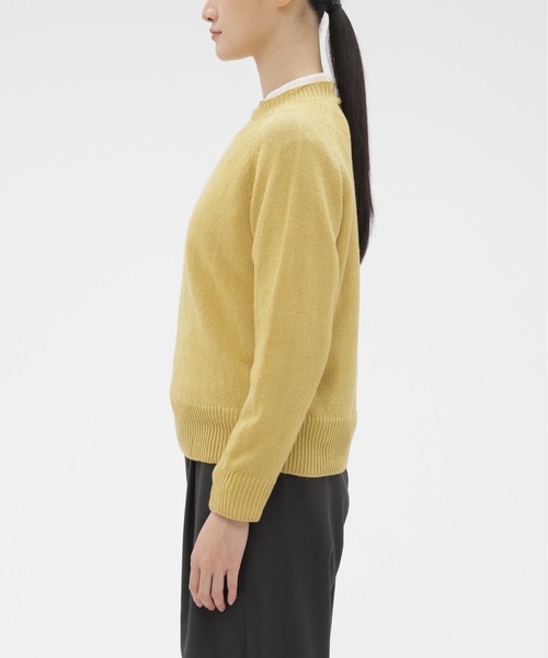 MARGARET HOWELL（マーガレットハウエル）の「LINEN COTTON Ⅱ（ニット/セーター・レディース・ピンク/イエロー/ブラック・2）」の7枚目の写真