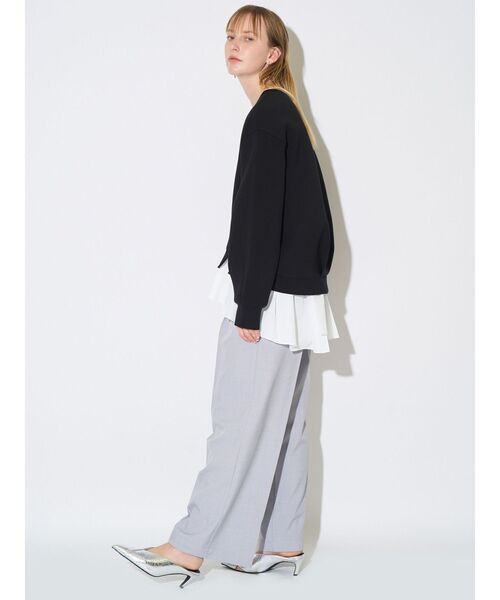 ELENDEEK（エレンディーク）の「ペプラムキャミセットトップス（Tシャツ/カットソー・レディース・オフホワイト/グレー/ブラック・FREE）」の19枚目の写真