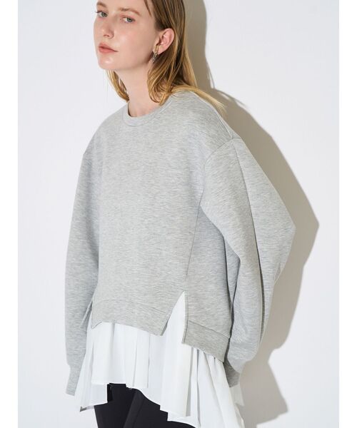 ELENDEEK（エレンディーク）の「ペプラムキャミセットトップス（Tシャツ/カットソー・レディース・グレー/オフホワイト/ブラック・FREE）」の19枚目の写真