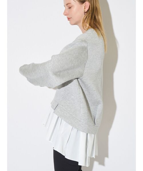 ELENDEEK（エレンディーク）の「ペプラムキャミセットトップス（Tシャツ/カットソー・レディース・オフホワイト/グレー/ブラック・FREE）」の4枚目の写真