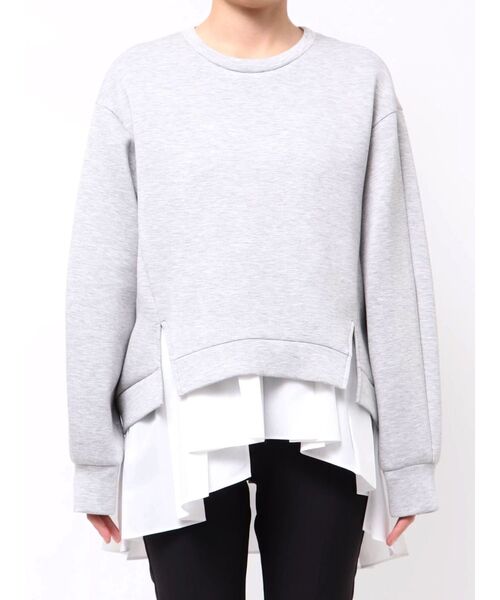 ELENDEEK（エレンディーク）の「ペプラムキャミセットトップス（Tシャツ/カットソー・レディース・オフホワイト/グレー/ブラック・FREE）」の11枚目の写真