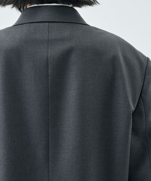 EDITION(エディション)の「ドライツイル 2Bジャケット(テーラードジャケット・レディース・ブラック/チャコールグレー・34/36)」の9枚目の写真