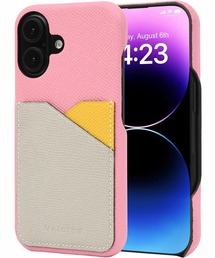 attiree（アティレー）の「トライカラー バックカバー スマホカバー本革 エプソンレザー 【iPhone 16/16 Pro/16 Plus/16 Pro Max 】（スマホケース/カバー）」