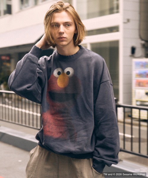 UNISEX》【MOVIE SERIES】「SESAME STREET」- Elmo - Prime-Over Crew