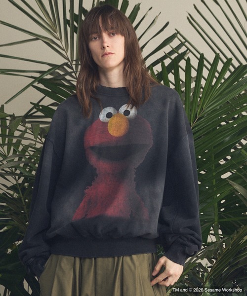 UNISEX》【MOVIE SERIES】「SESAME STREET」- Elmo - Prime-Over Crew