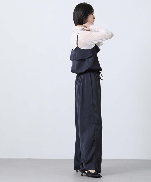Gready Brilliant(グレディブリリアン)の「LUサテンキャミサロペ(ワンピース・レディース・ネイビー/モカ・38)」の21枚目の写真