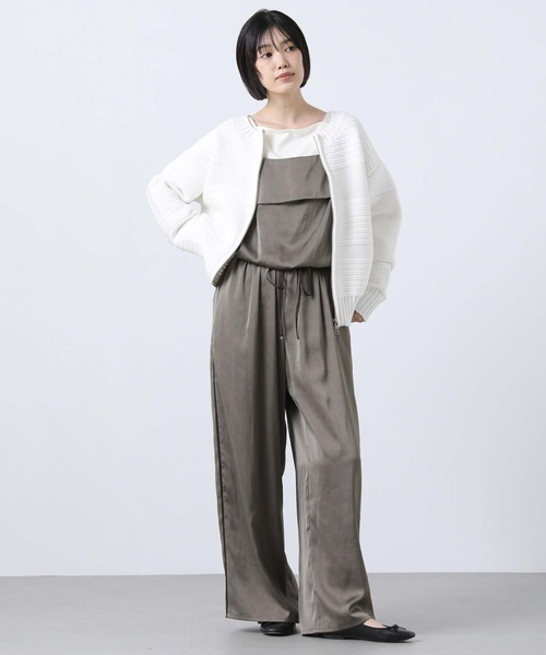 Gready Brilliant(グレディブリリアン)の「LUサテンキャミサロペ(ワンピース・レディース・ネイビー/モカ・38)」の15枚目の写真