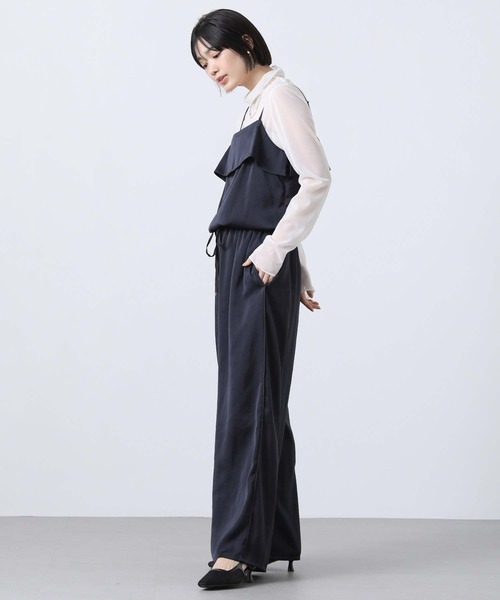 Gready Brilliant(グレディブリリアン)の「LUサテンキャミサロペ(ワンピース・レディース・ネイビー/モカ・38)」の19枚目の写真