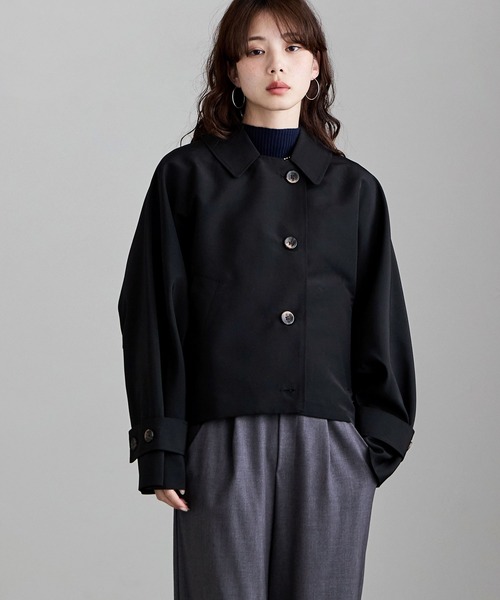 etoll.（エトル）の「ドルマンジャケット（テーラードジャケット・レディース・カーキ/ブラック/キャメル・M）」の9枚目の写真