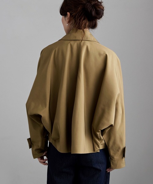 etoll.（エトル）の「ドルマンジャケット（テーラードジャケット・レディース・カーキ/ブラック/キャメル・M）」の13枚目の写真