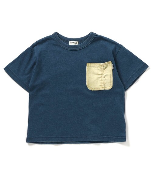 F.O.KIDS（エフオーキッズ）の「デニムポケット半袖Tシャツ（Tシャツ/カットソー・キッズ・ブラウン/グリーン/オレンジ/ブラック/ブルー・80/90/100/110/120/130/140/150/160）」の4枚目の写真