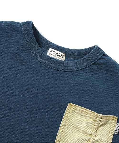 F.O.KIDS（エフオーキッズ）の「デニムポケット半袖Tシャツ（Tシャツ/カットソー・キッズ・ブラウン/グリーン/オレンジ/ブラック/ブルー・80/90/100/110/120/130/140/150/160）」の11枚目の写真