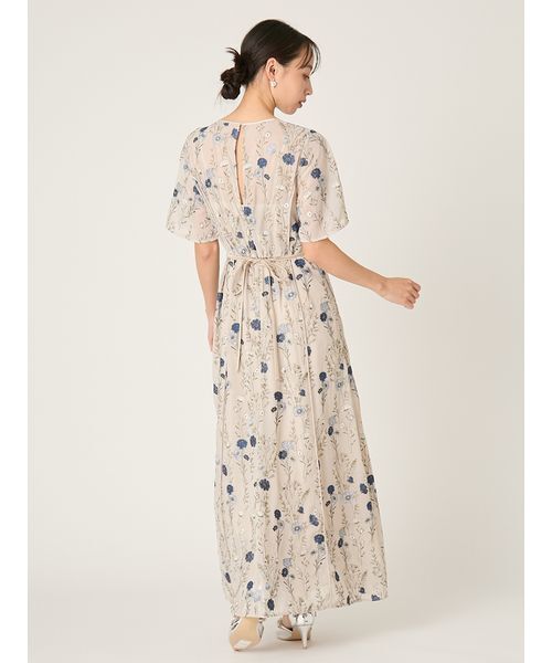 FRAY I.D（フレイアイディー）の「ボタニカル　エンブロイダリードレス（ドレス・レディース・ライトベージュ/ブラック/ネイビー・1/0）」の5枚目の写真