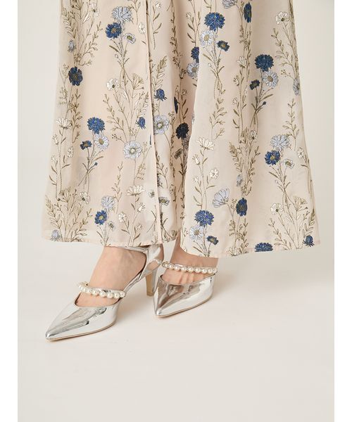 FRAY I.D（フレイアイディー）の「ボタニカル　エンブロイダリードレス（ドレス・レディース・ライトベージュ/ブラック/ネイビー・1/0）」の14枚目の写真