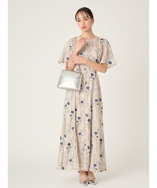 FRAY I.D（フレイアイディー）の「ボタニカル　エンブロイダリードレス（ドレス・レディース・ライトベージュ/ブラック/ネイビー・1/0）」の20枚目の写真