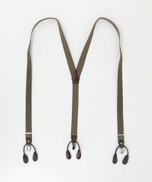 UNITED ARROWS（ユナイテッドアローズ）の「型押し ソリッド サスペンダー（サスペンダー・メンズ・ダークグレー/ベージュ・FREE）」の3枚目の写真