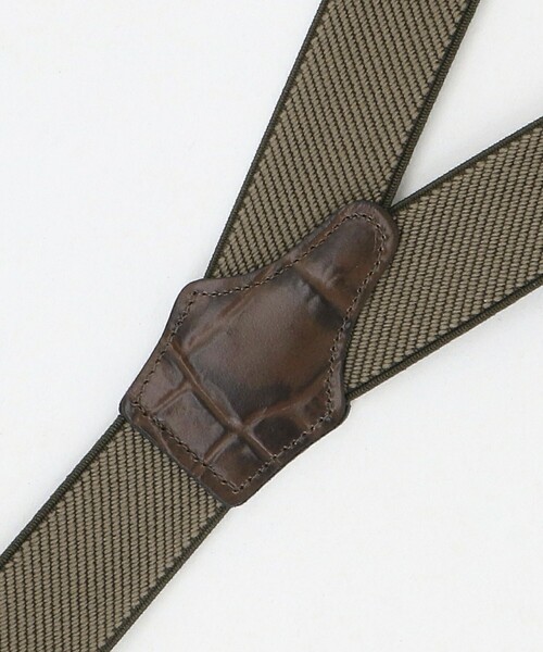 UNITED ARROWS（ユナイテッドアローズ）の「型押し ソリッド サスペンダー（サスペンダー・メンズ・ダークグレー/ベージュ・FREE）」の5枚目の写真