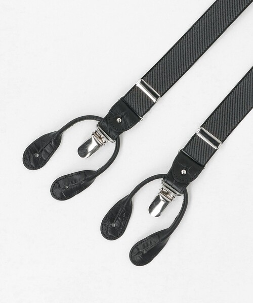 UNITED ARROWS（ユナイテッドアローズ）の「型押し ソリッド サスペンダー（サスペンダー・メンズ・ダークグレー/ベージュ・FREE）」の9枚目の写真