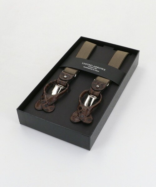 UNITED ARROWS（ユナイテッドアローズ）の「型押し ソリッド サスペンダー（サスペンダー・メンズ・ダークグレー/ベージュ・FREE）」の10枚目の写真