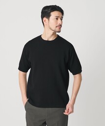 【WEB限定 WARDROBE SMART】マシーンウォッシュ  ピケニット Tシャツ【抗菌防臭】