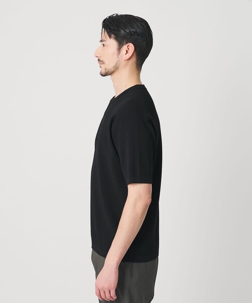 BEAUTY&YOUTH UNITED ARROWS(ビューティーアンドユースユナイテッドアローズ)の「【WEB限定 WARDROBE SMART】マシーンウォッシュ ピケニット Tシャツ【抗菌防臭】(Tシャツ/カットソー・メンズ・ライトグレー/ホワイト/ブラック・L/M/S/XL)」の12枚目の写真