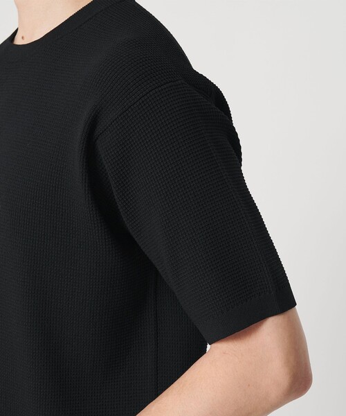 BEAUTY&YOUTH UNITED ARROWS(ビューティーアンドユースユナイテッドアローズ)の「【WEB限定 WARDROBE SMART】マシーンウォッシュ ピケニット Tシャツ【抗菌防臭】(Tシャツ/カットソー・メンズ・ライトグレー/ホワイト/ブラック・L/M/S/XL)」の15枚目の写真