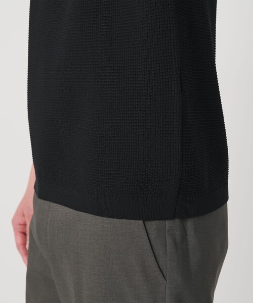 BEAUTY&YOUTH UNITED ARROWS(ビューティーアンドユースユナイテッドアローズ)の「【WEB限定 WARDROBE SMART】マシーンウォッシュ ピケニット Tシャツ【抗菌防臭】(Tシャツ/カットソー・メンズ・ライトグレー/ホワイト/ブラック・L/M/S/XL)」の16枚目の写真