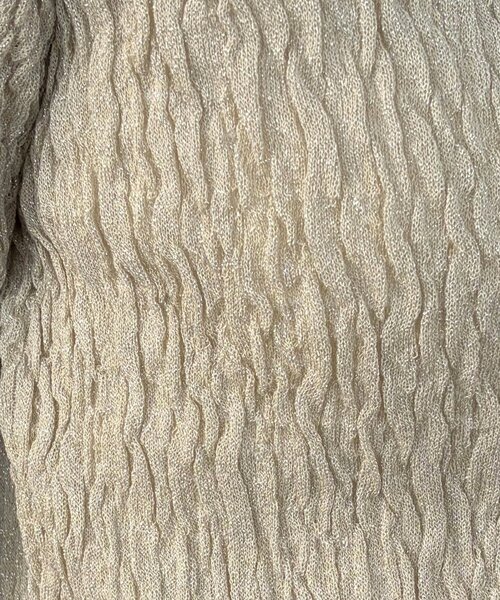 CAPRICIEUX LE'MAGE（カプリシューレマージュ）の「変形シャーリングポロカーディガン（カーディガン/ボレロ・レディース・ライトベージュ/ブラック・FREE）」の15枚目の写真