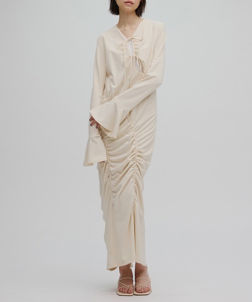 ワンピース Ameri TOWN VOLUME GATHER DRESS GATHER DETAIL CUT DRESS（ワンピース）｜Ameri（アメリ）の