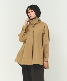 FMiBL（ファミル）の「ケープトレンチ  / 体型カバー ミディ丈 春アウター（テーラードジャケット）」