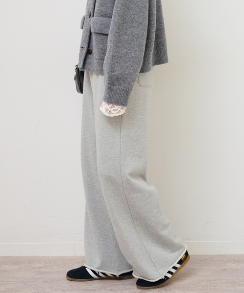 JOURNAL STANDARD relume（ジャーナルスタンダード　レリューム）の「《追加》ワイドスウェットパンツ（スウェットパンツ・レディース・ブラック系その他/グレー/オートミール・FREE）」の2枚目の写真
