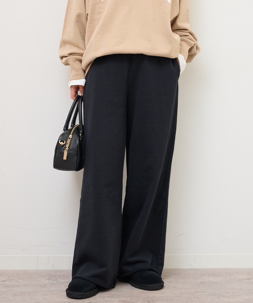 JOURNAL STANDARD relume（ジャーナルスタンダード　レリューム）の「《追加》ワイドスウェットパンツ（スウェットパンツ・レディース・ブラック系その他/グレー/オートミール・FREE）」の7枚目の写真