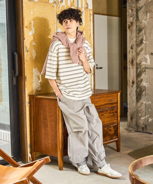 niko and...(ニコアンド)の「ワイドオーバーパンツ(その他パンツ・メンズ・カーキ/グレー/ブラック・MEDIUM/LARGE)」の5枚目の写真