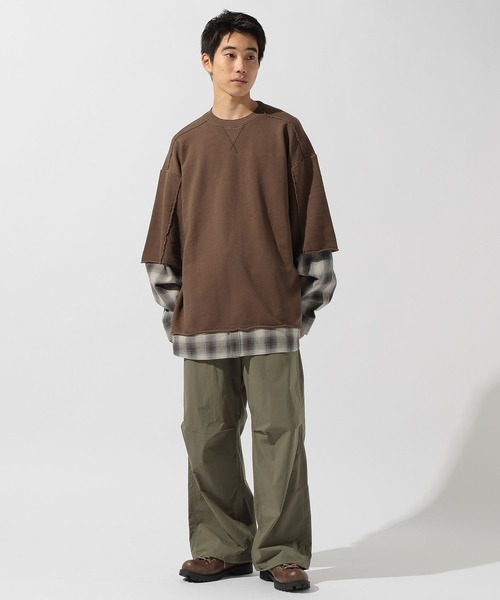 niko and...(ニコアンド)の「ワイドオーバーパンツ(その他パンツ・メンズ・カーキ/グレー/ブラック・MEDIUM/LARGE)」の21枚目の写真