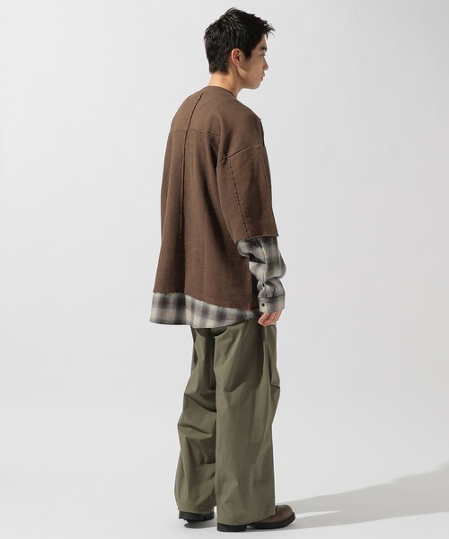 niko and...(ニコアンド)の「ワイドオーバーパンツ(その他パンツ・メンズ・カーキ/グレー/ブラック・MEDIUM/LARGE)」の22枚目の写真